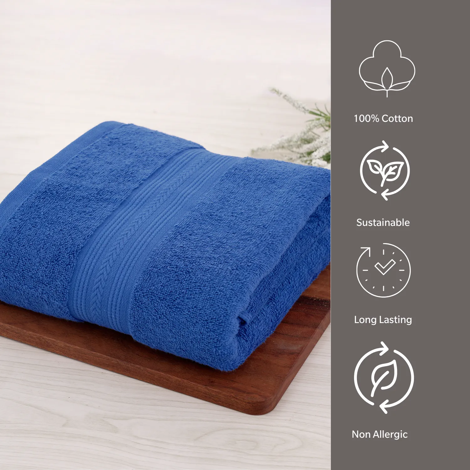 100% Cotton 500 GSM Bath towel