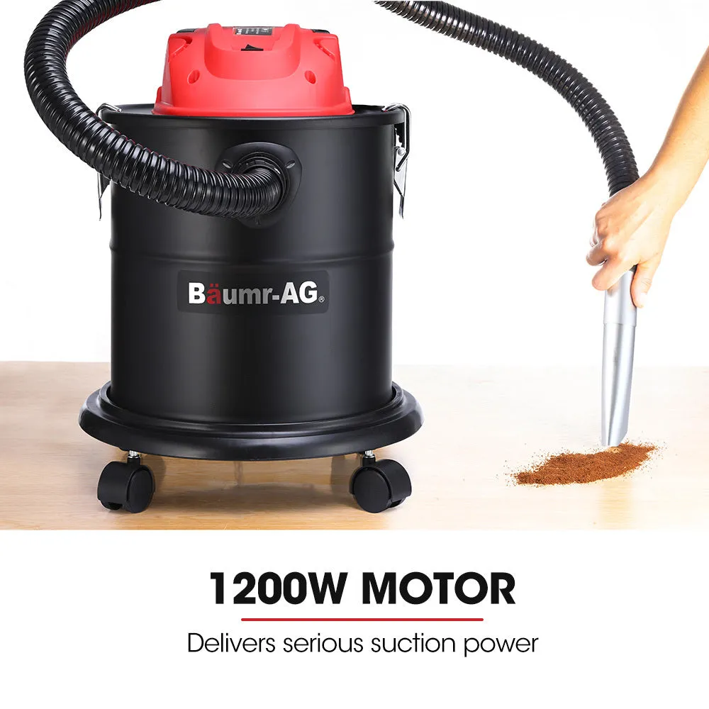 1200W Ash Vacuum Cleaner & Blower, 20L, Stainless Steel, Baumr-AG