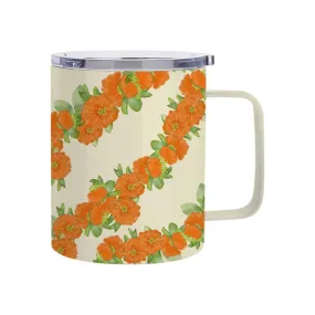 12oz Ohia Lehua Yellow Mug with Cover