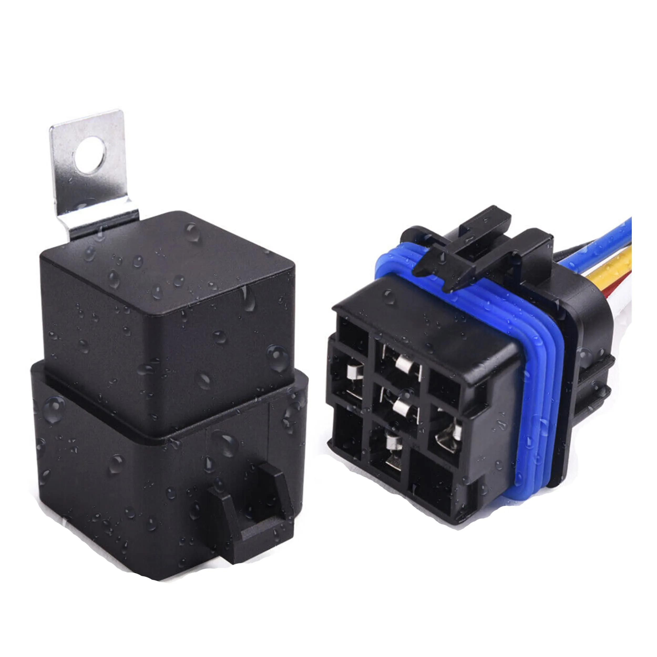 12V DC Waterproof 40A SPDT Relay Kit with Harness