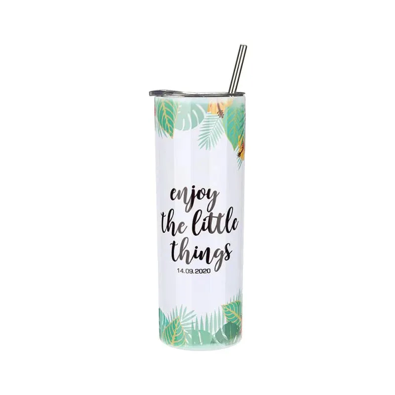 20oz Stainless Steel Tumbler - White