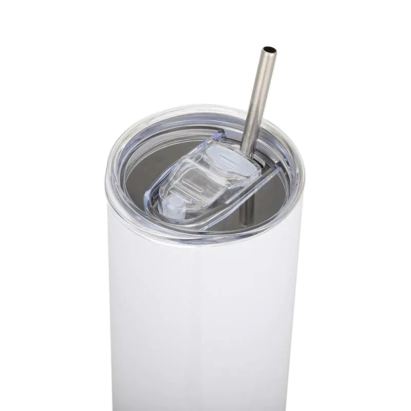 20oz Stainless Steel Tumbler - White