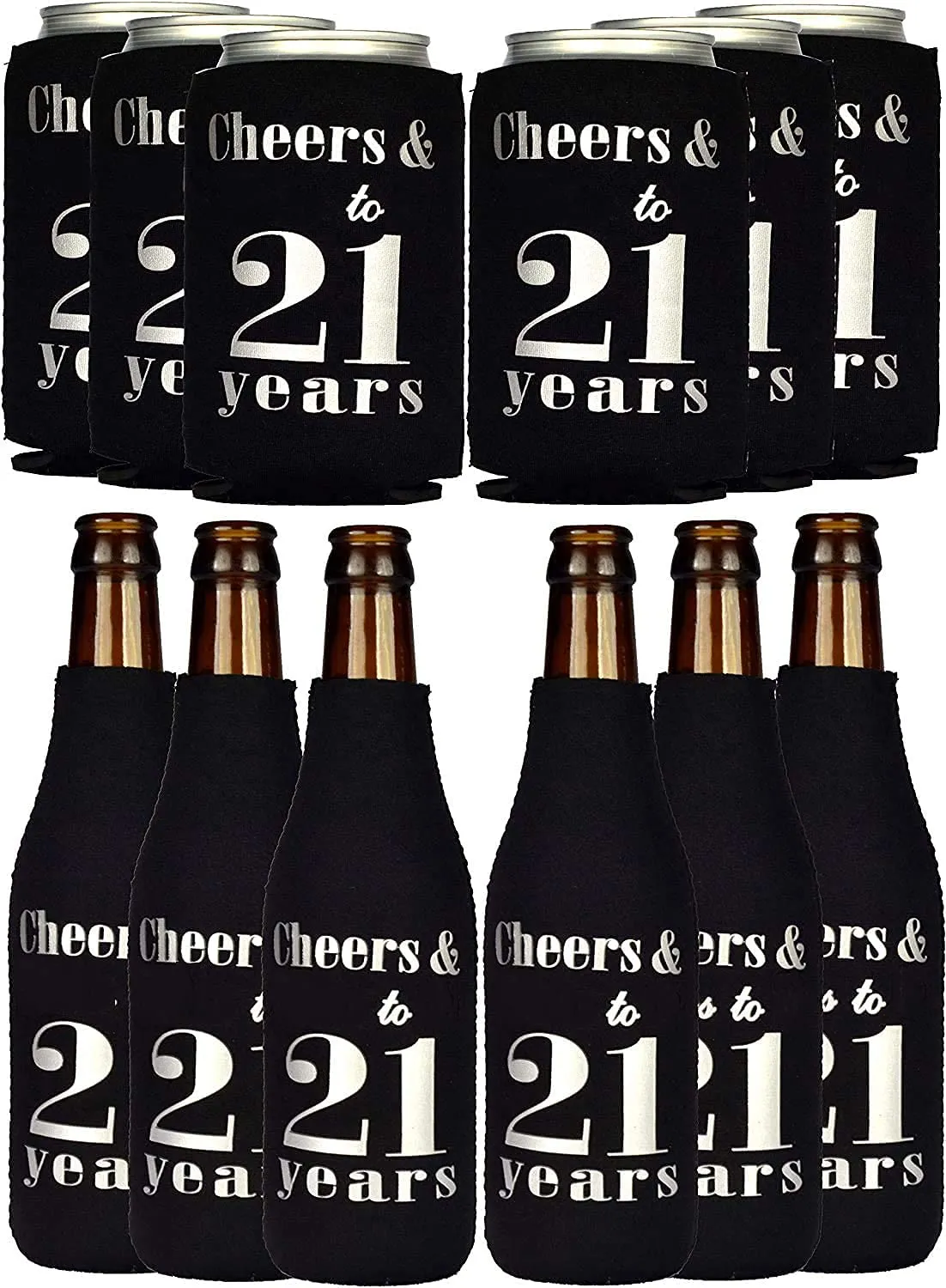 21st Birthday Gifts for Men, 21st Birthday Gifts, 21st Birthday Can Coolers, 21st Birthday