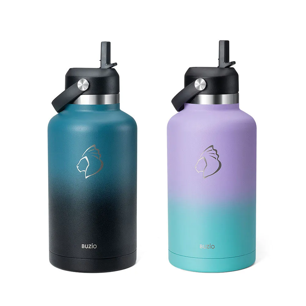 2.91" Wide Mouth 64oz Water Bottle | 2 Pcs