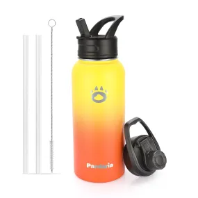 32oz Vacuum Insualed Water Bottle Stainless Steel Sports Canteen with Lids and Straws, Autumn Whispers