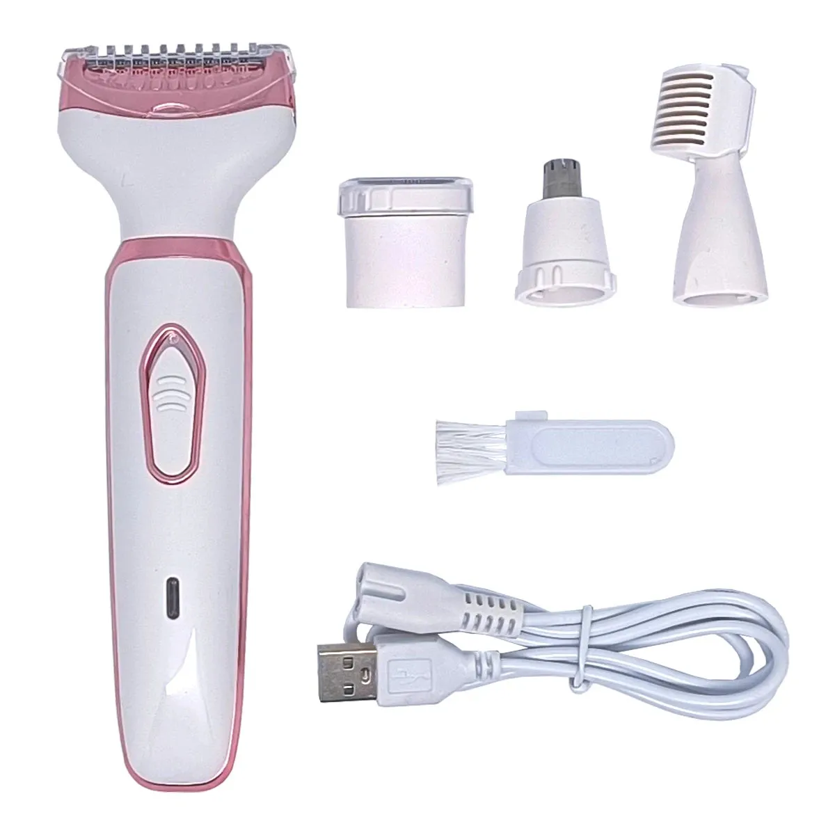 4 in 1 Women Electric Epilator Bikini Eyebrow Nose Lady Trimmer Facial Hair Removal Face Body Painless Female Shaver Depilator