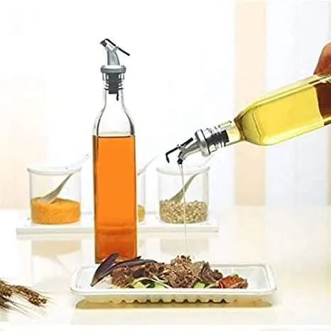 500ml Clear glass oil dispenser bottle