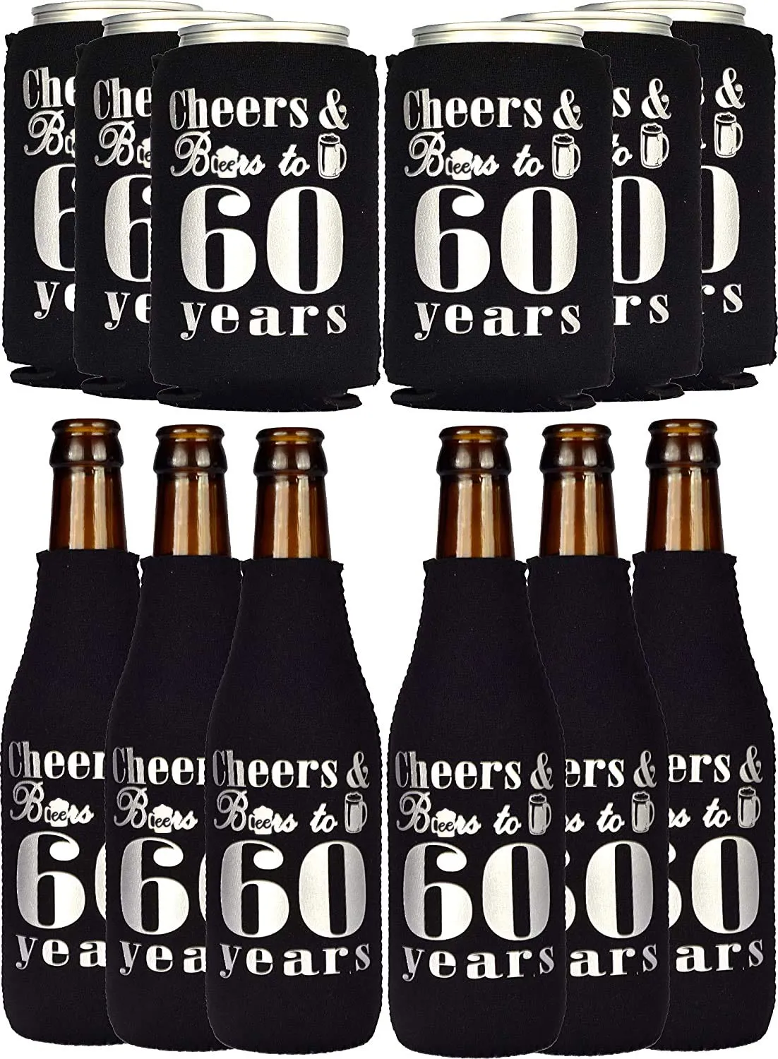 60th Birthday Gifts for Men, 60th Birthday Gift, 60th Birthday Can Cooler, 60th Birthday