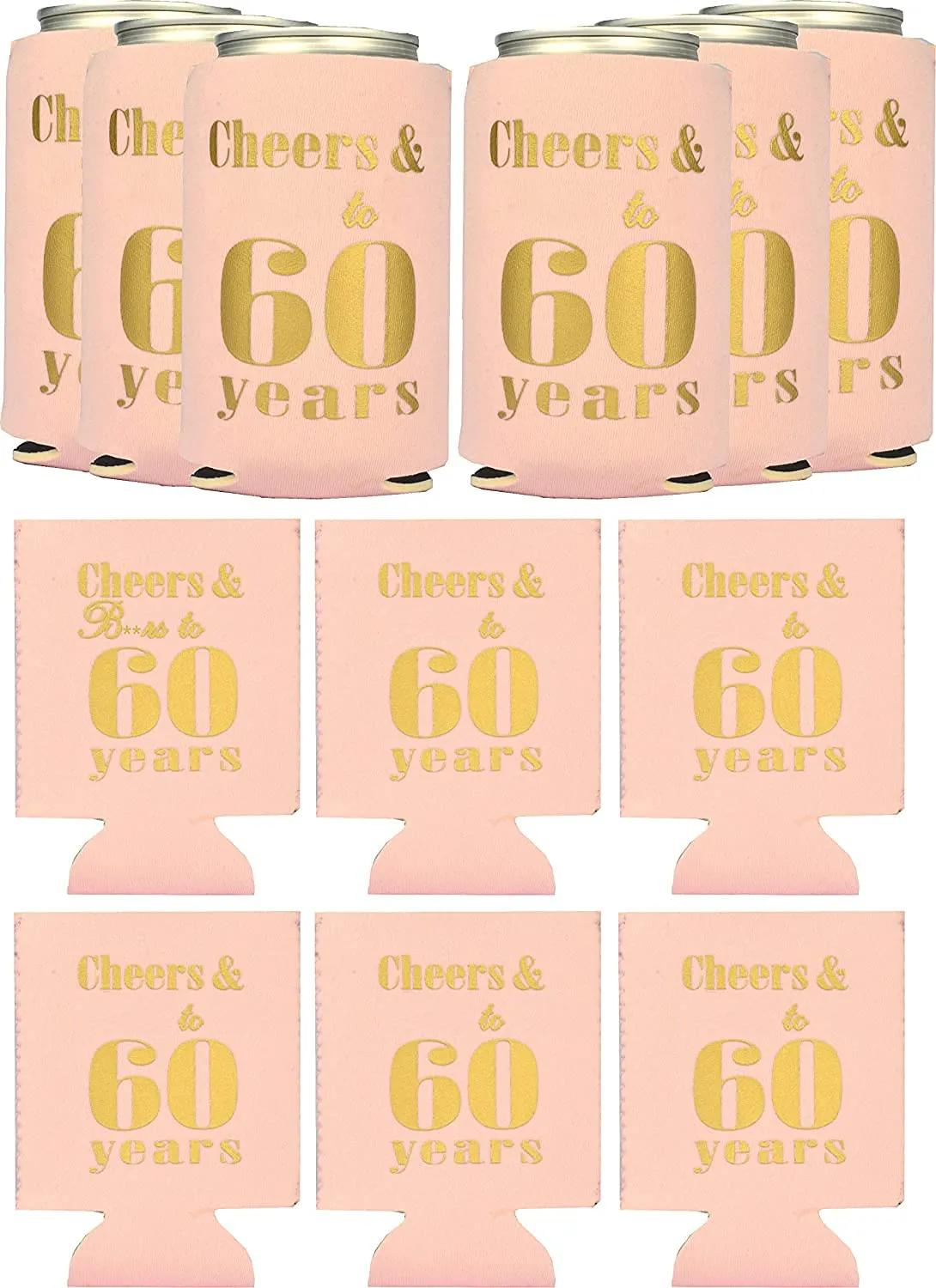 60th Birthday Gifts for Women, 60th Birthday Gifts, 60th Birthday Can Coolers, 60th