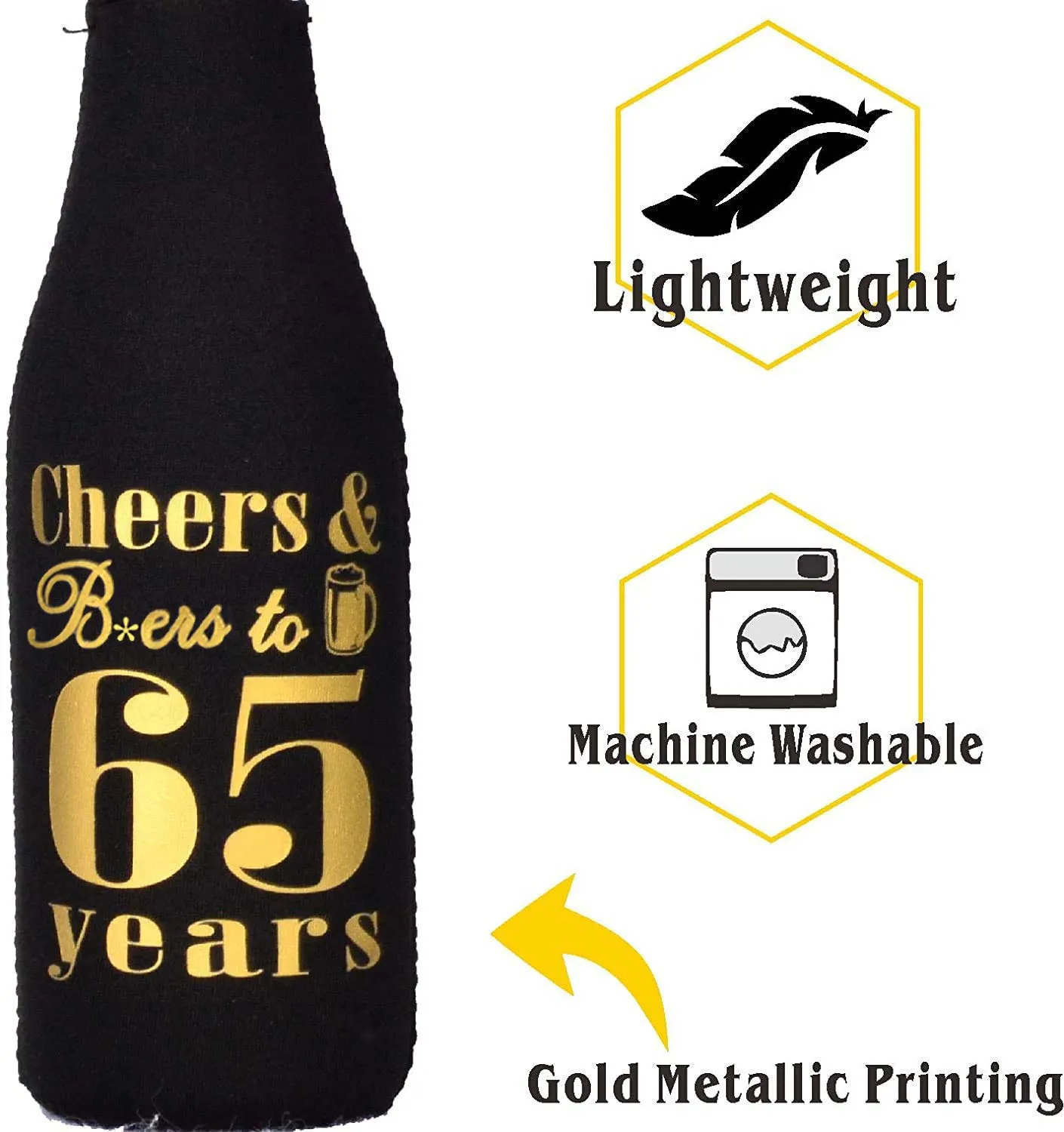 65th Birthday Gifts for Men, 65th Birthday Gift, 65th Birthday Can Coolers, 65th Birthday