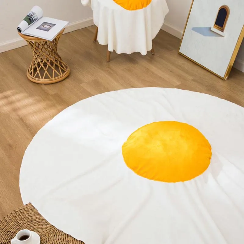 73x88cm Flannel Fleece Comfortable Fried Egg Couch Lazy Blanket