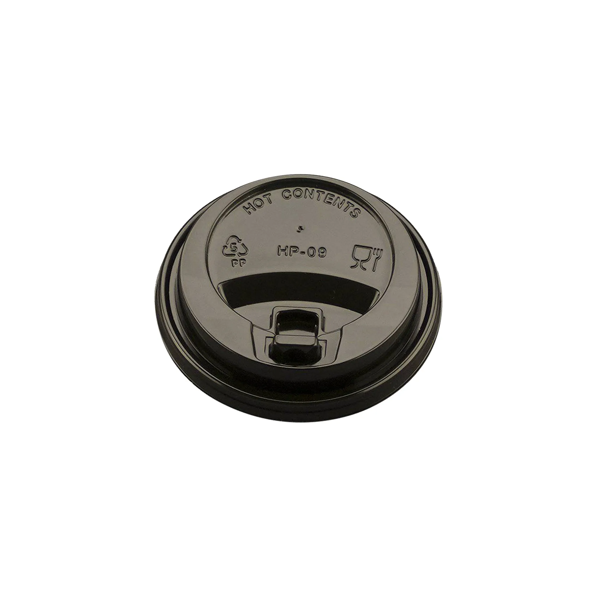 8 Oz Black Lids For Paper Cups 500 Pieces