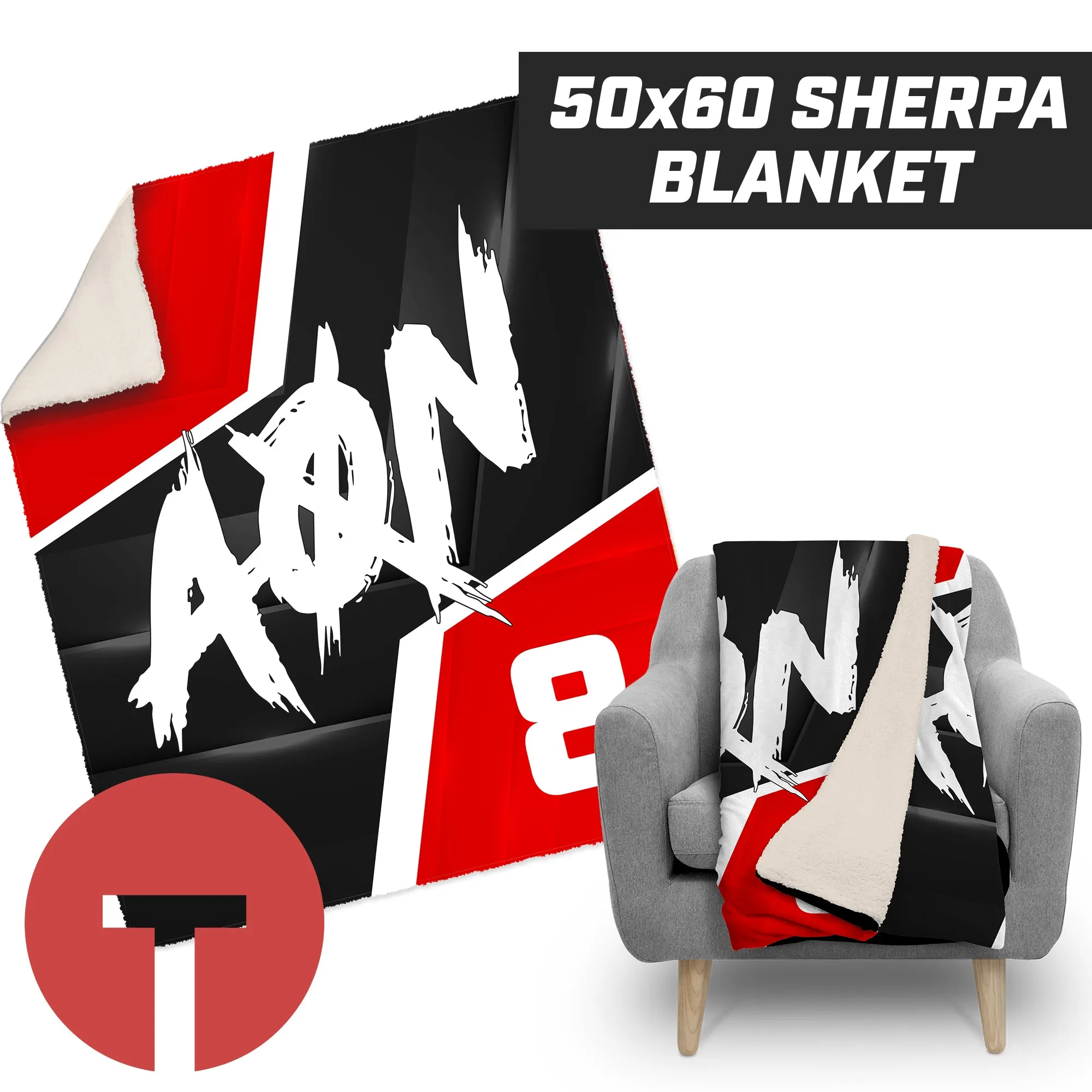 All Or Nothing - 50”x60” Plush Sherpa Blanket