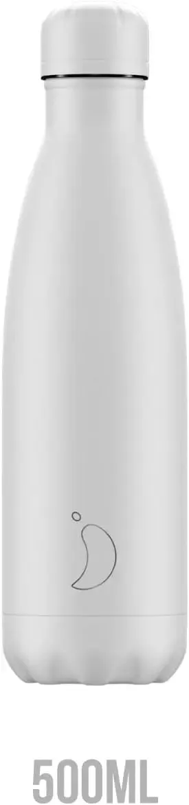 All White Chilly's Water Bottle