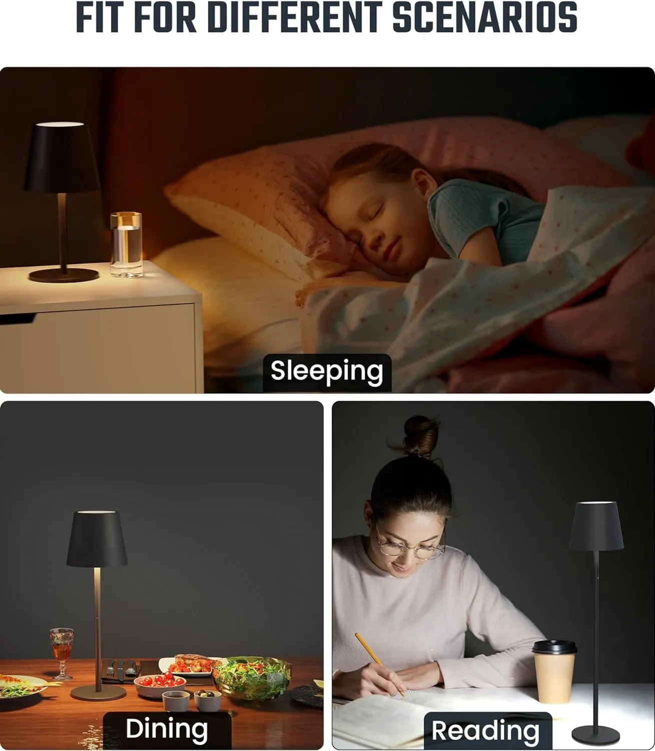 ANKUR UNPLUGGED SOLARA WIRELESS CHARGABLE TABLE LAMP