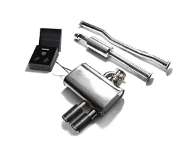 ARMYTRIX Stainless Steel Valvetronic Exhaust System Dual Carbon Tips Mini Cooper S F 55 2014-2020