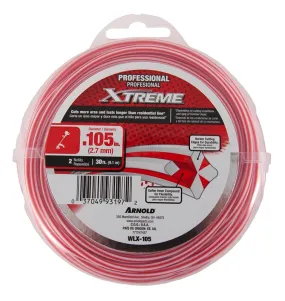 Arnold Xtreme Professional WLX-105 Trimmer Line, 0.105 in Dia, 30 ft L, Monofilament :EA: QUANTITY: 1