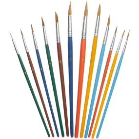 Artist's Paint Brush Set 12 Piece - FFJABS02