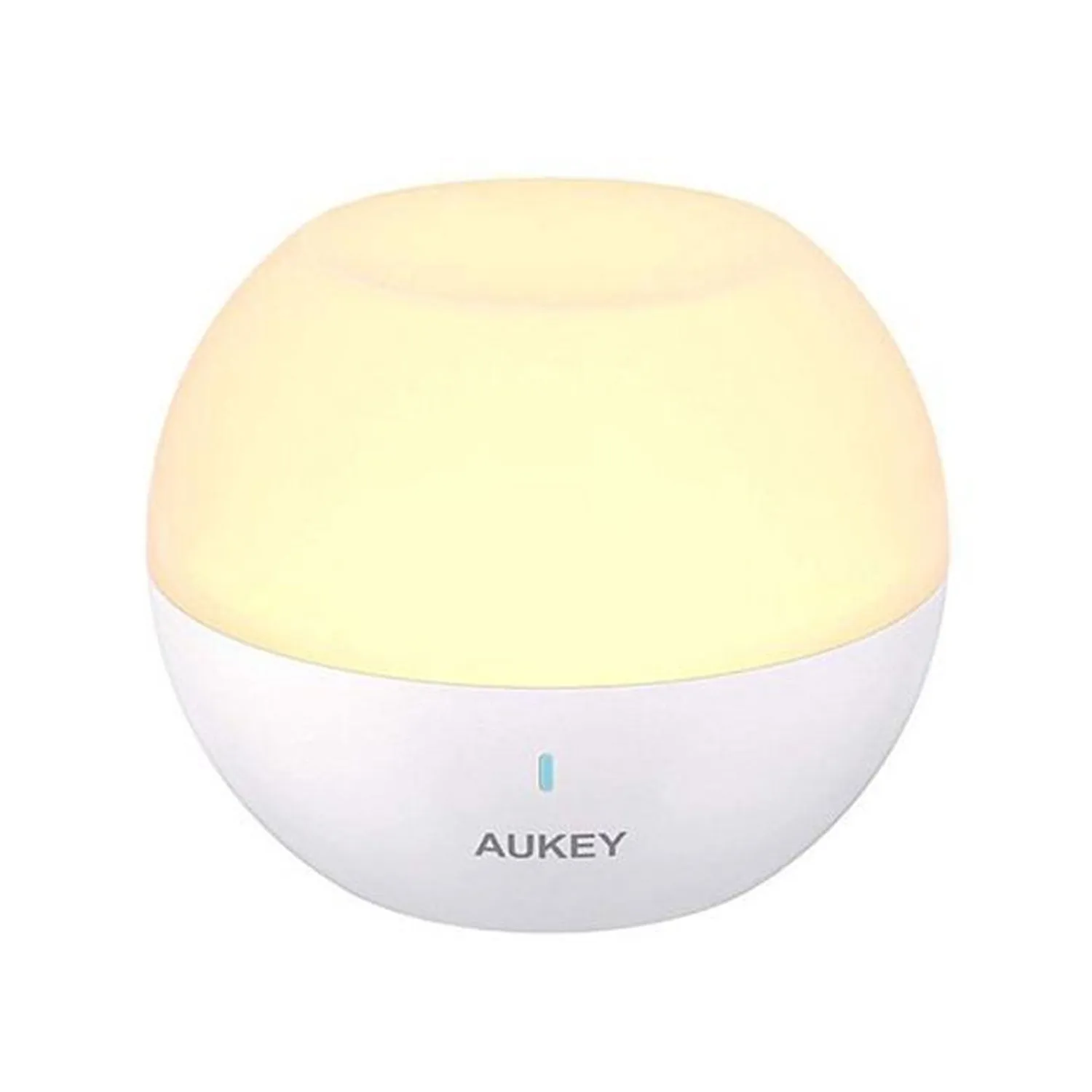 AUKEY Night Light, Touch Rechargeable Bedside Lamp LED RGB Color - Changing Table Lamp White