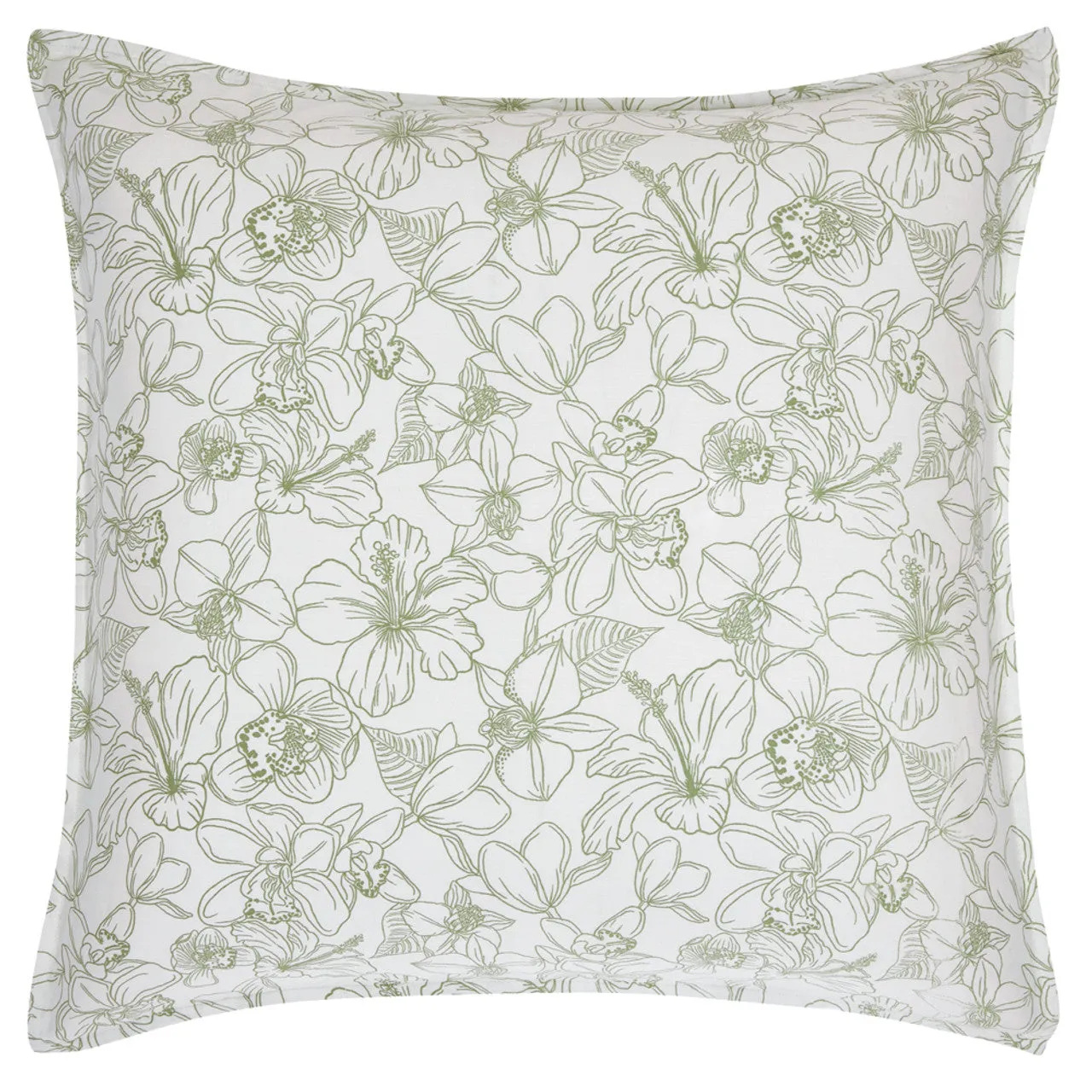 Aviary Green European Pillowcase by Logan and Mason