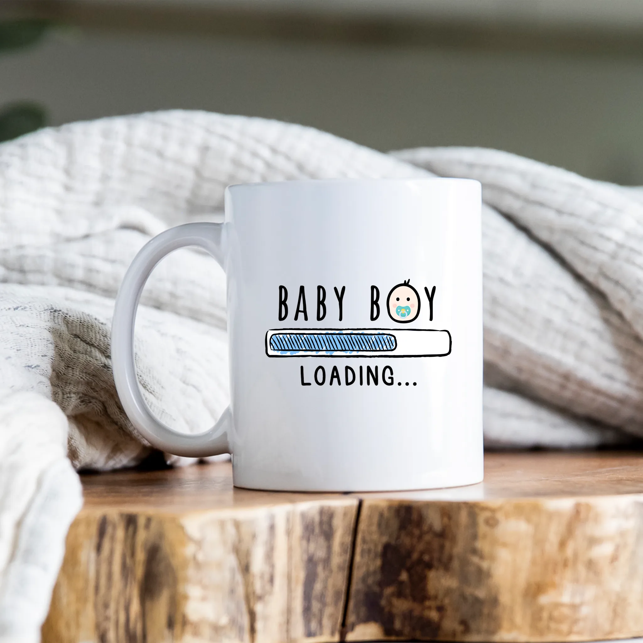 Baby Boy Loading Pregnancy Mug New Mom