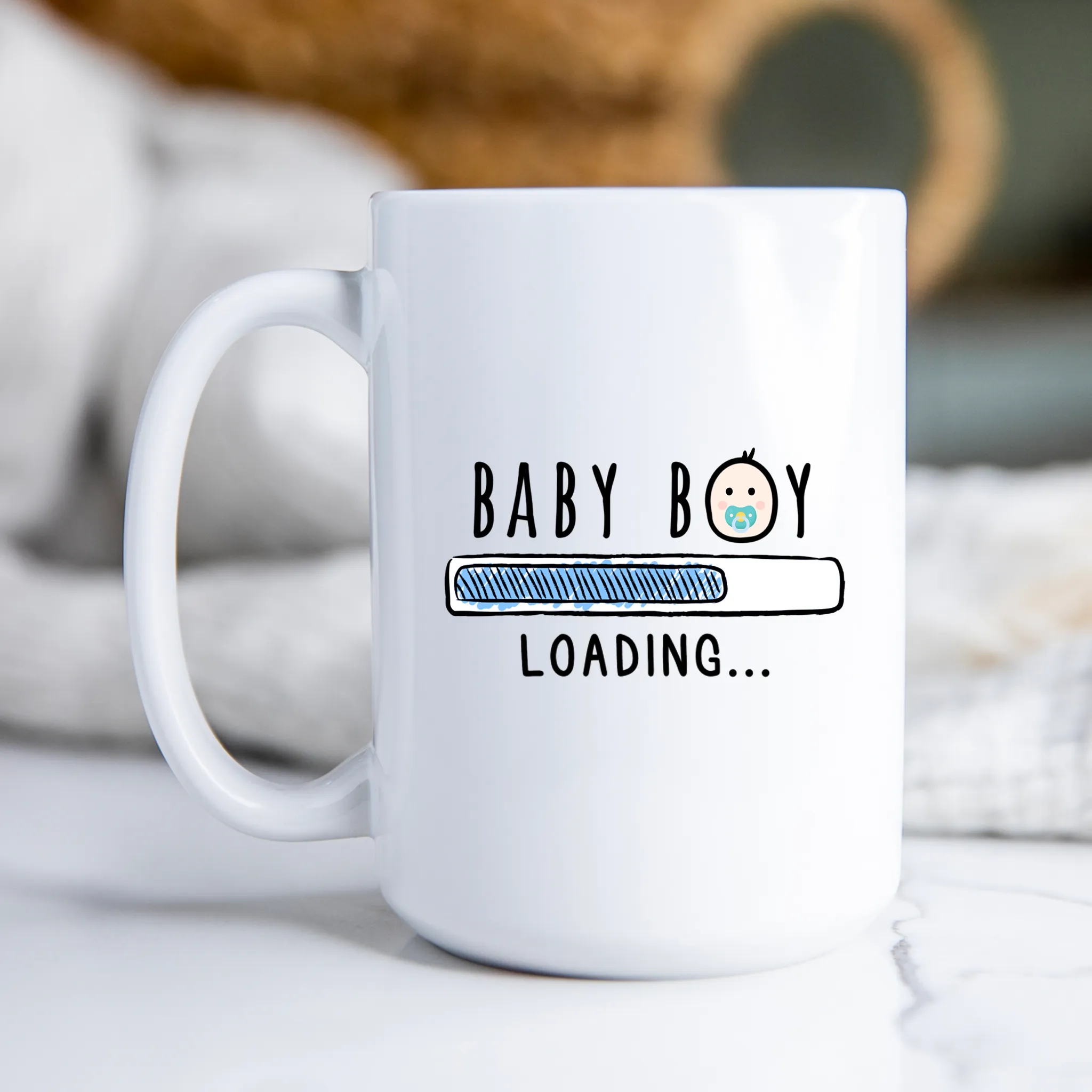 Baby Boy Loading Pregnancy Mug New Mom