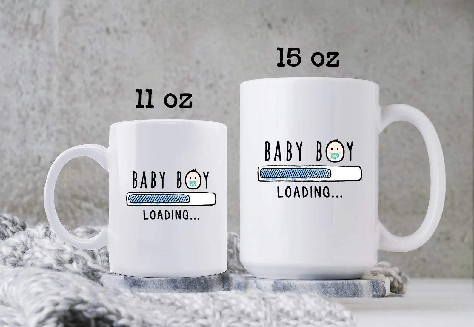 Baby Boy Loading Pregnancy Mug New Mom