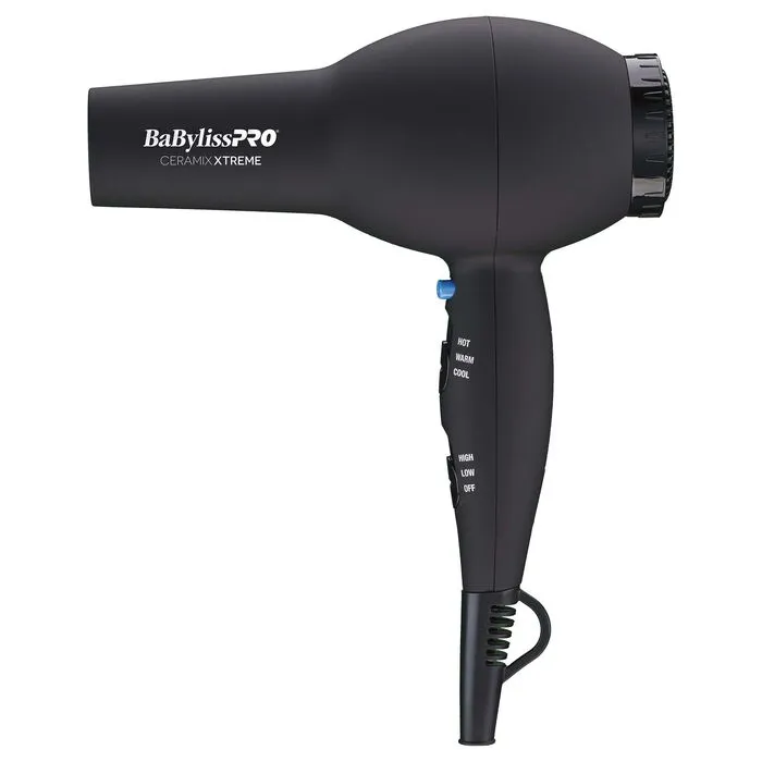 Babyliss Pro Dryer, Ceramix Xtreme, Black, 6 ct