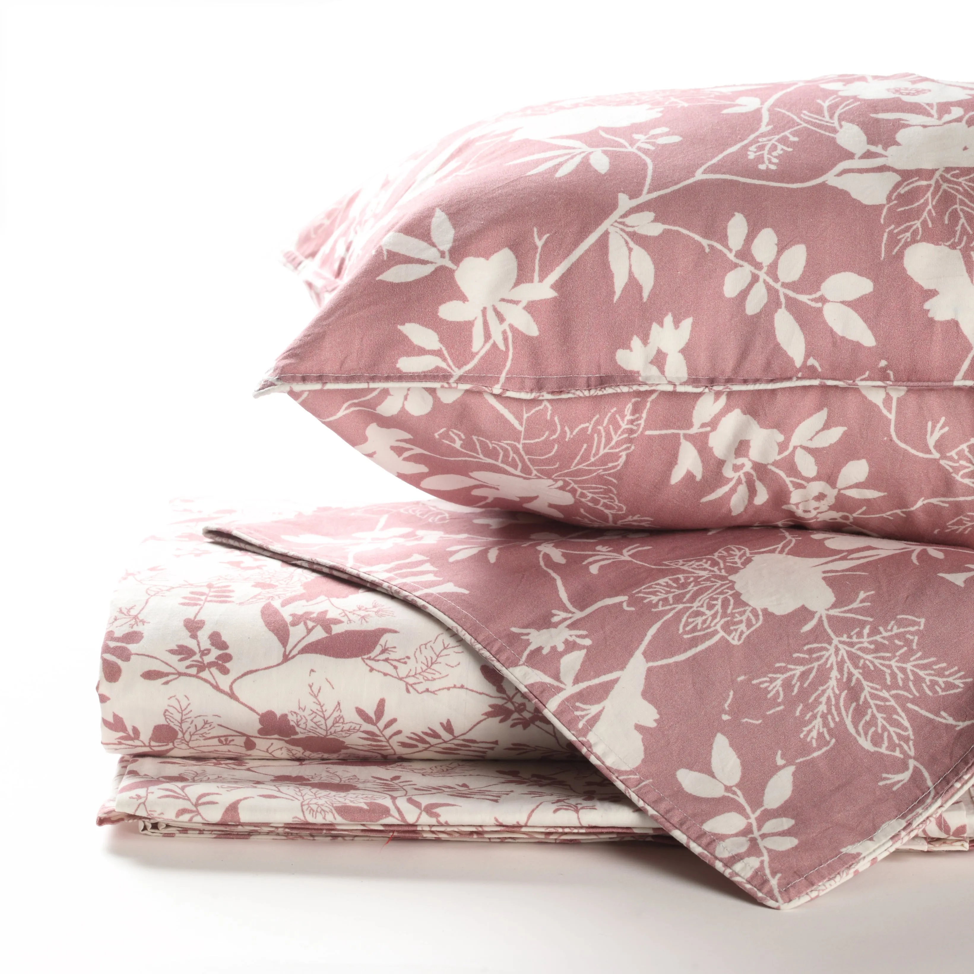 Bahaar Bloom Lotus Printed Bed sheet with 2 pillow covers