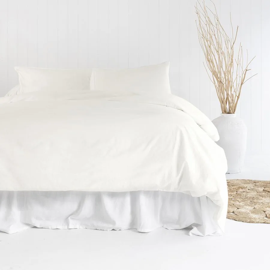 Bambury Temple Organic Quilt Cover Sets - Ivory