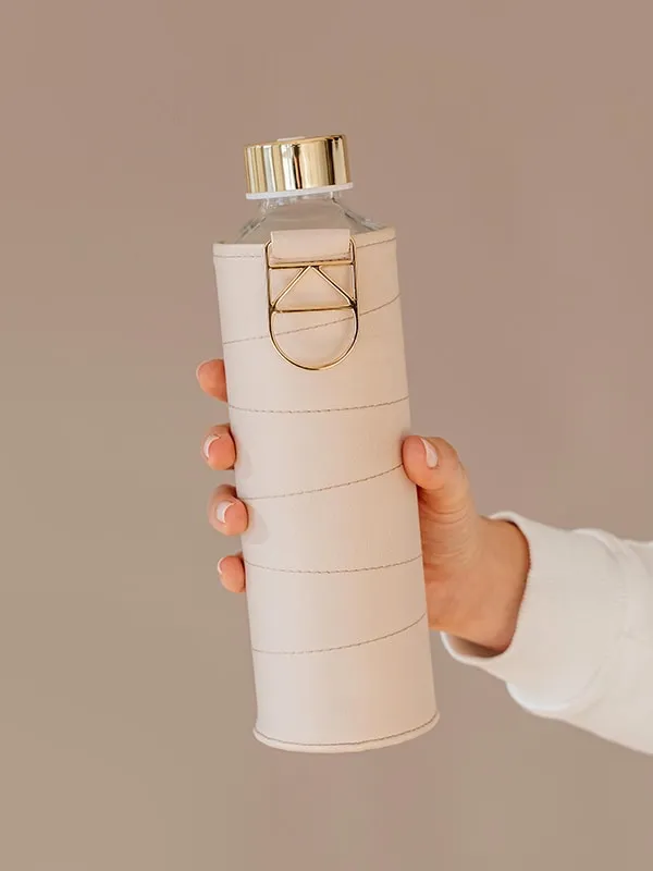 Beige Glass Bottle