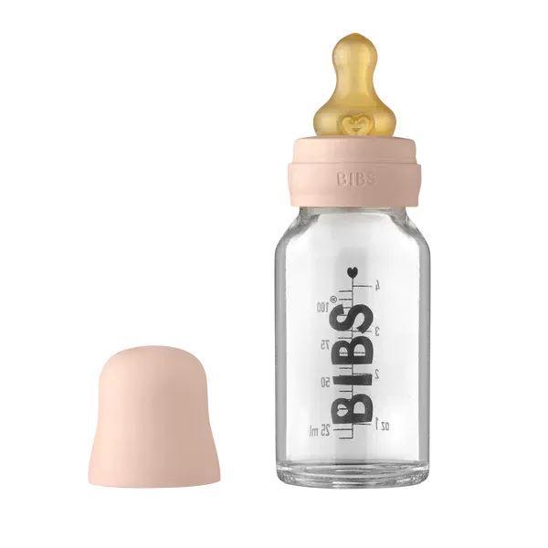 Bibs Baby Glass Bottle Complete Set, 110ml