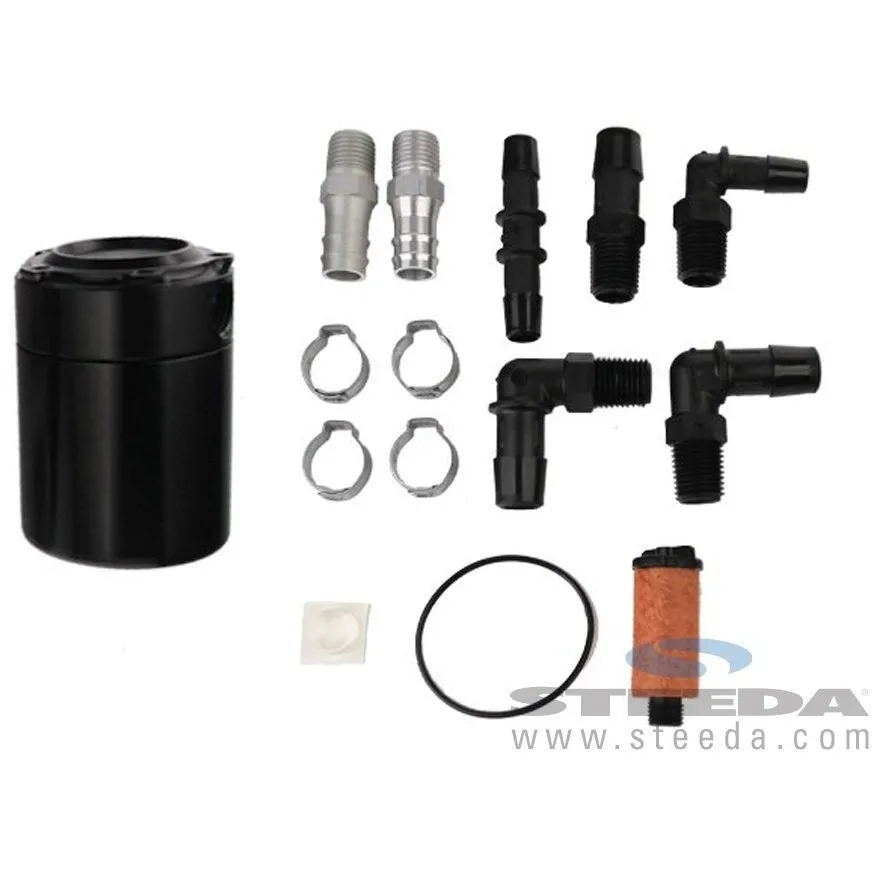 Black Billet S550 Mustang Oil Separator