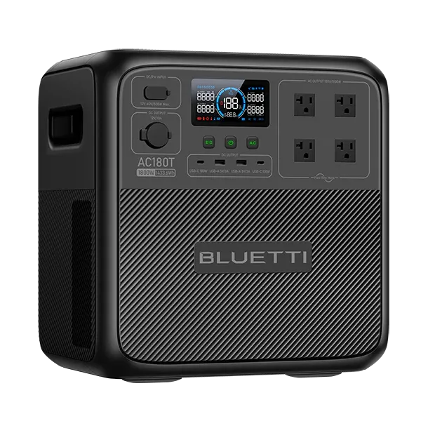 BLUETTI AC180T Portable Power Station | 1,800W, 1433Wh