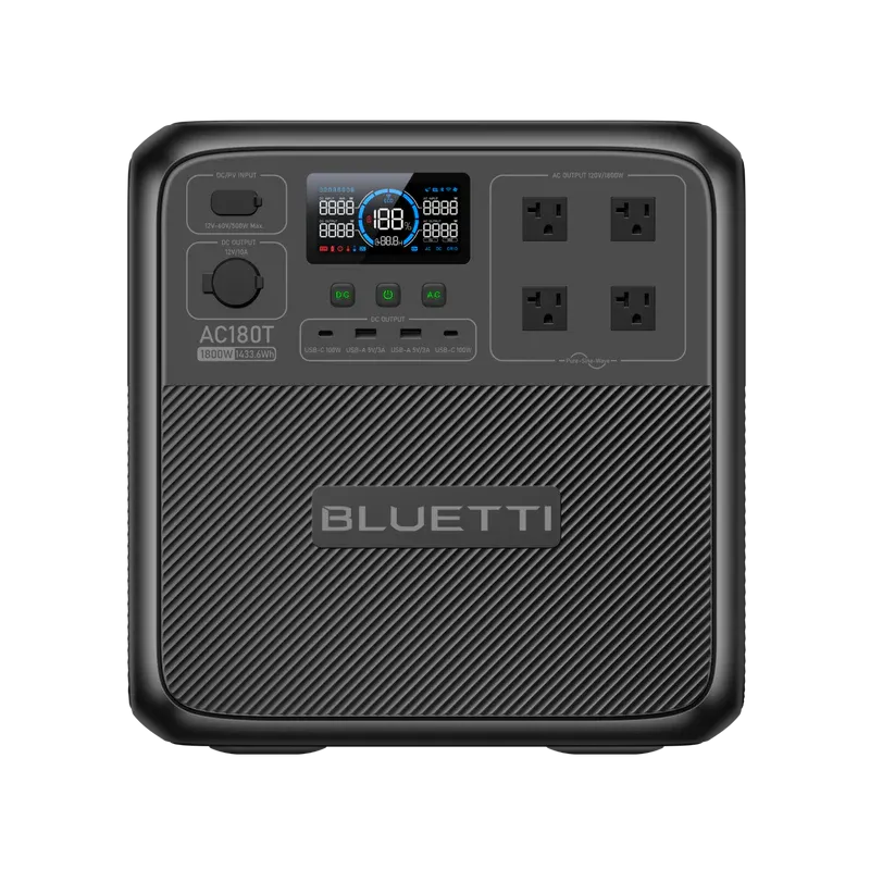 BLUETTI AC180T Portable Power Station | 1,800W, 1433Wh