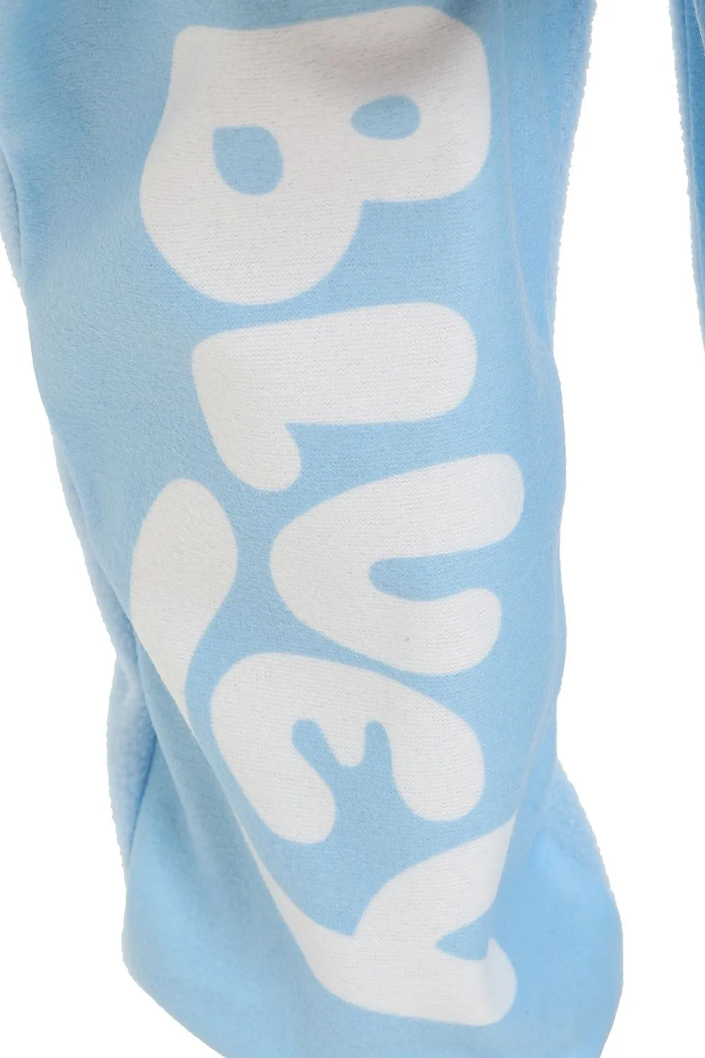 Bluey Boys Girls Fleece Sleepsuit Kids All in One