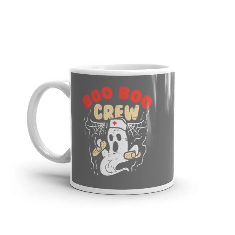 Boo Boo Crew mug  ,Halloween Nurse mug , Boo Crew mug , Pediatric Nurse mug , Funny Nurse mug , ghost nurse ,Nurse Gift, School Nurse mug