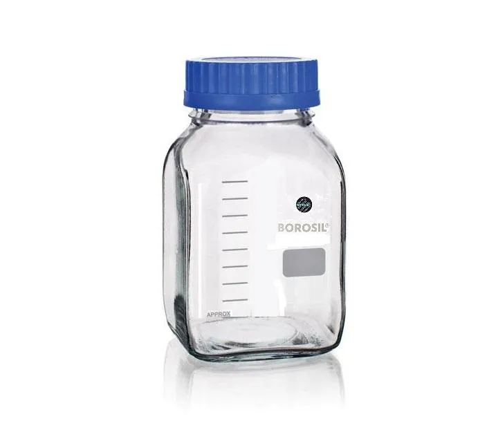 Borosil® Wide Mouth Bottles - Round - 1L - CS/10