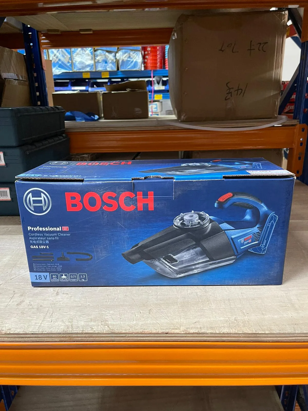 BOSCH Cordless Vacuum Cleaner Gas18V-1 (Bare Unit) | Model : B-GAS18V-1-S