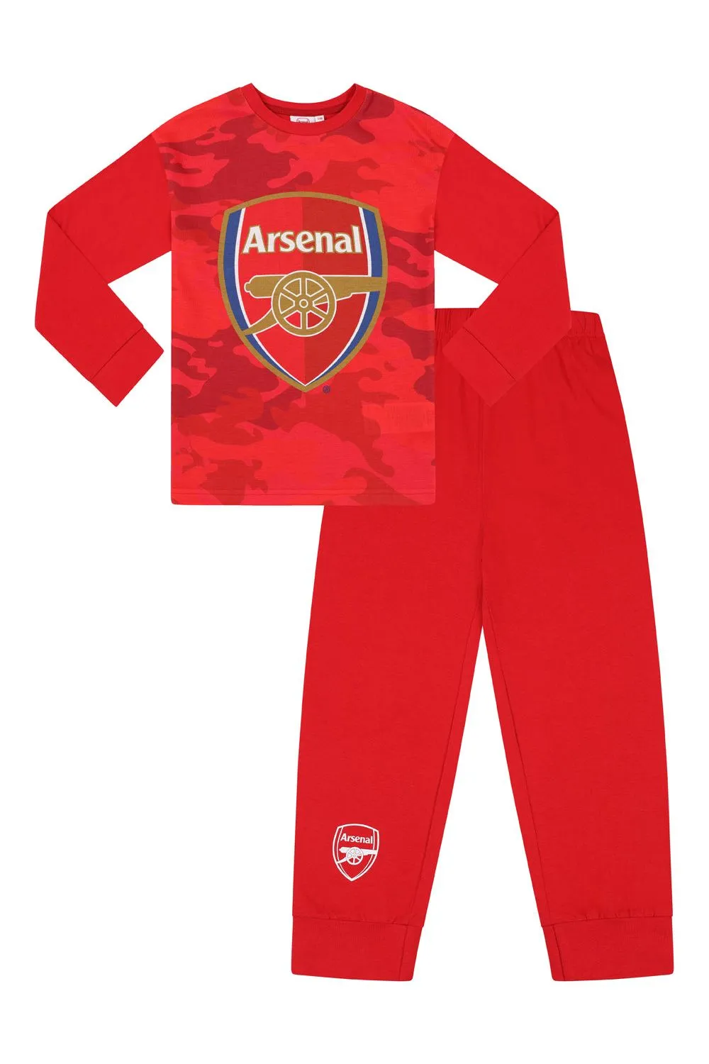 Boys Arsenal FC Red Camouflage Long Pyjamas