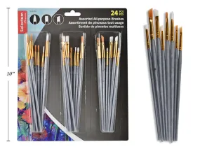 Brush Asst. Gold & White (24-pack)