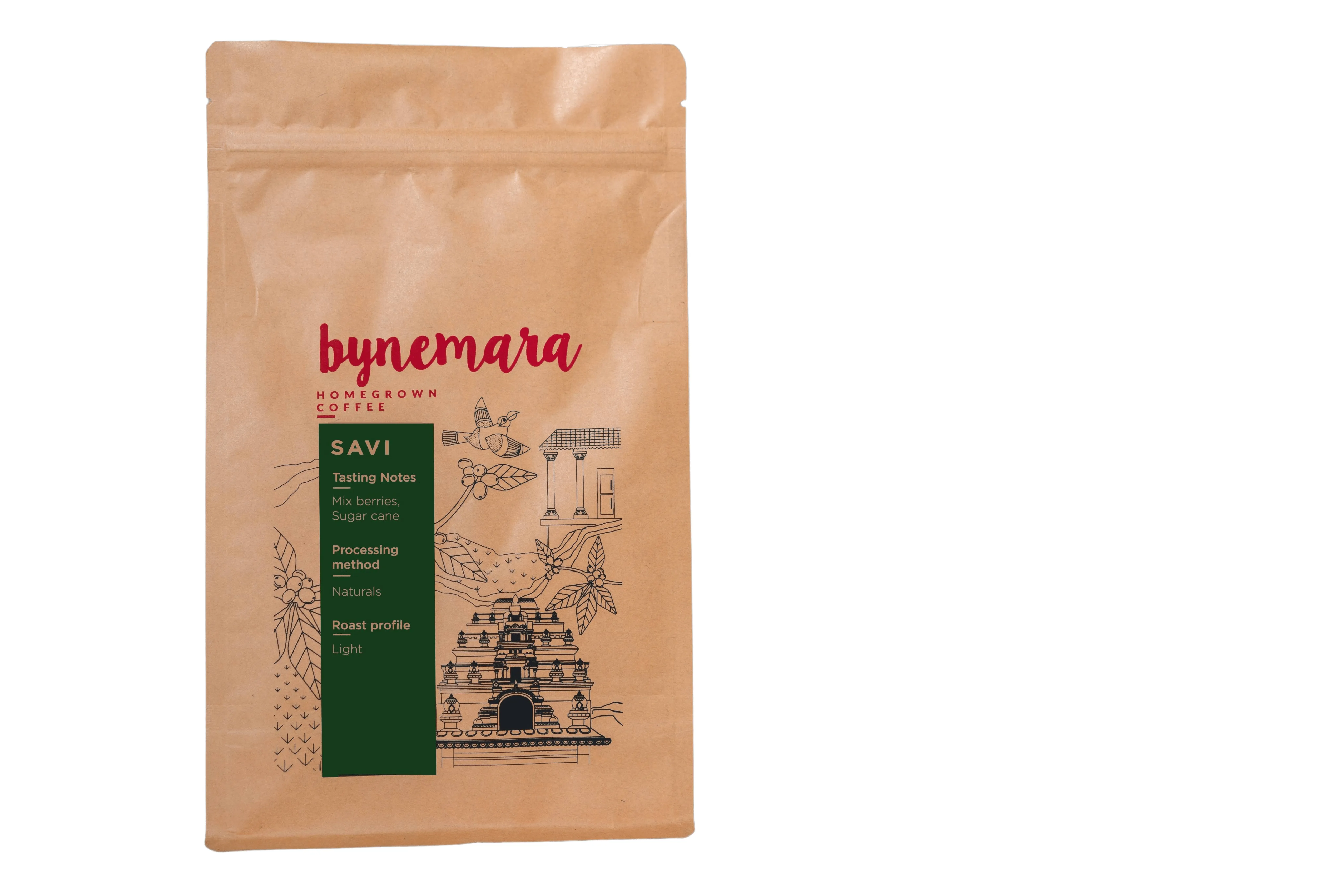 BYNEMARA - SAVI | Single Estate Home Grown Coffee | Notes of Mixed Berry and Sugarcane | Specialty Arabica Natural Process