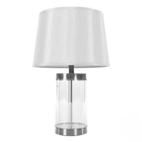 Carlee Table Lamp Satin Silver