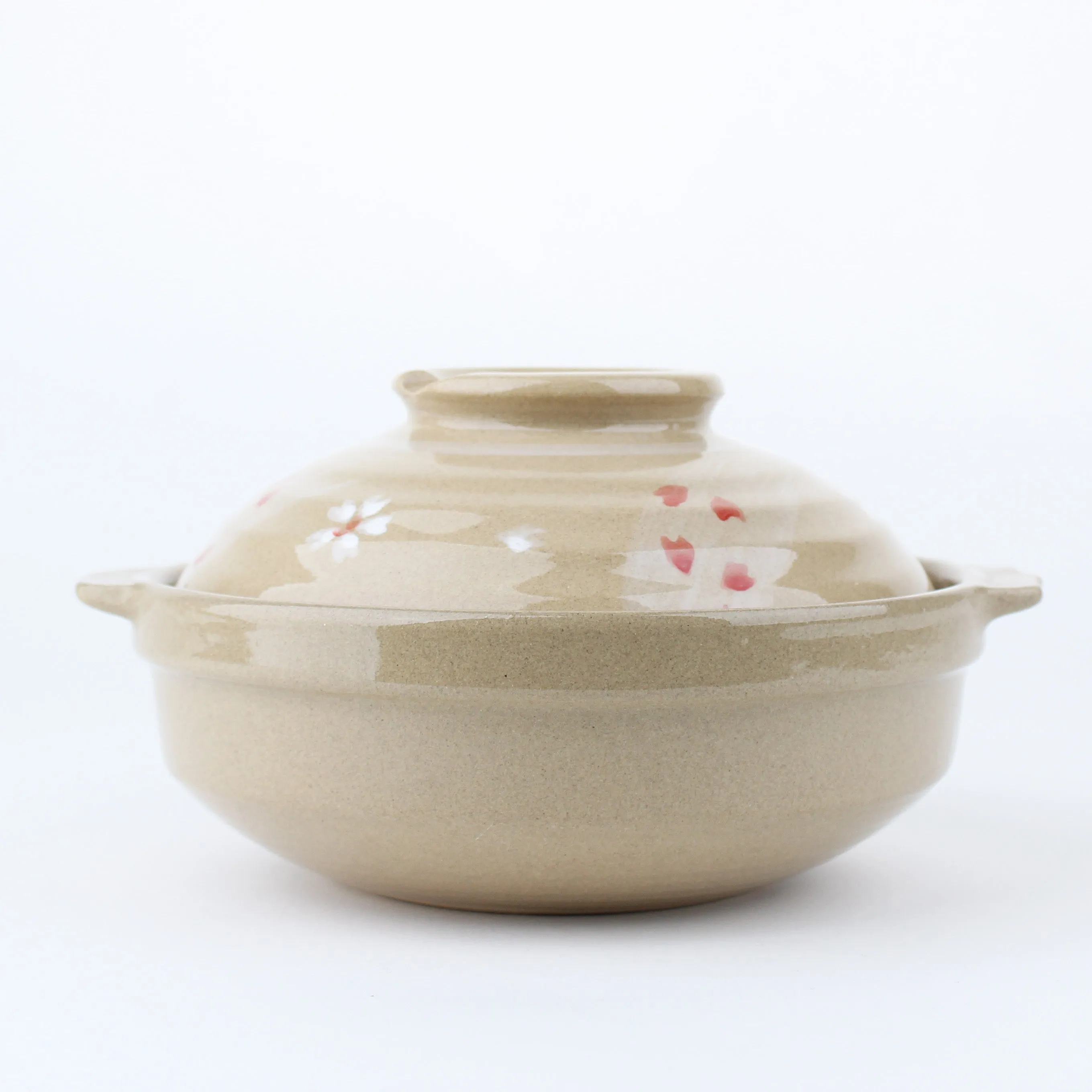 Ceramic Cherry Blossom Earthenware Pot (19cm)