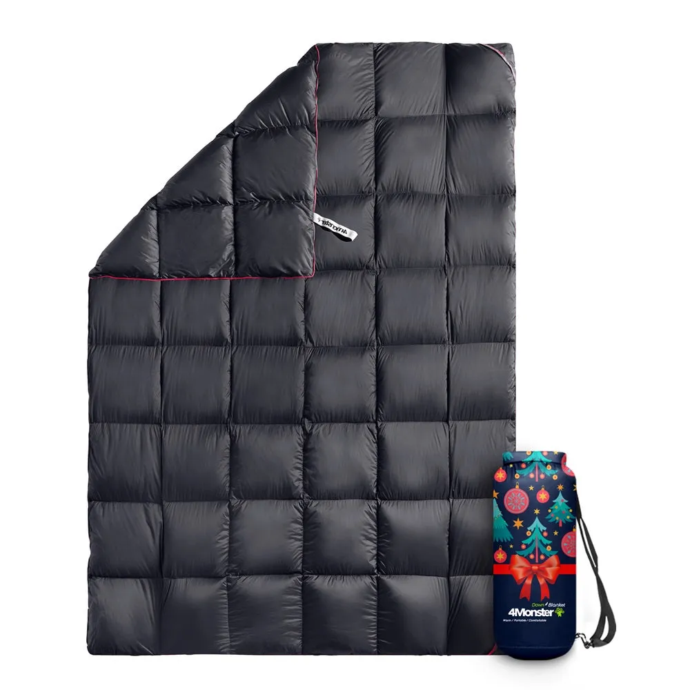 Christmas Series-4Monster lightweight camping Packable Down Puffy Blanket -  Trellis