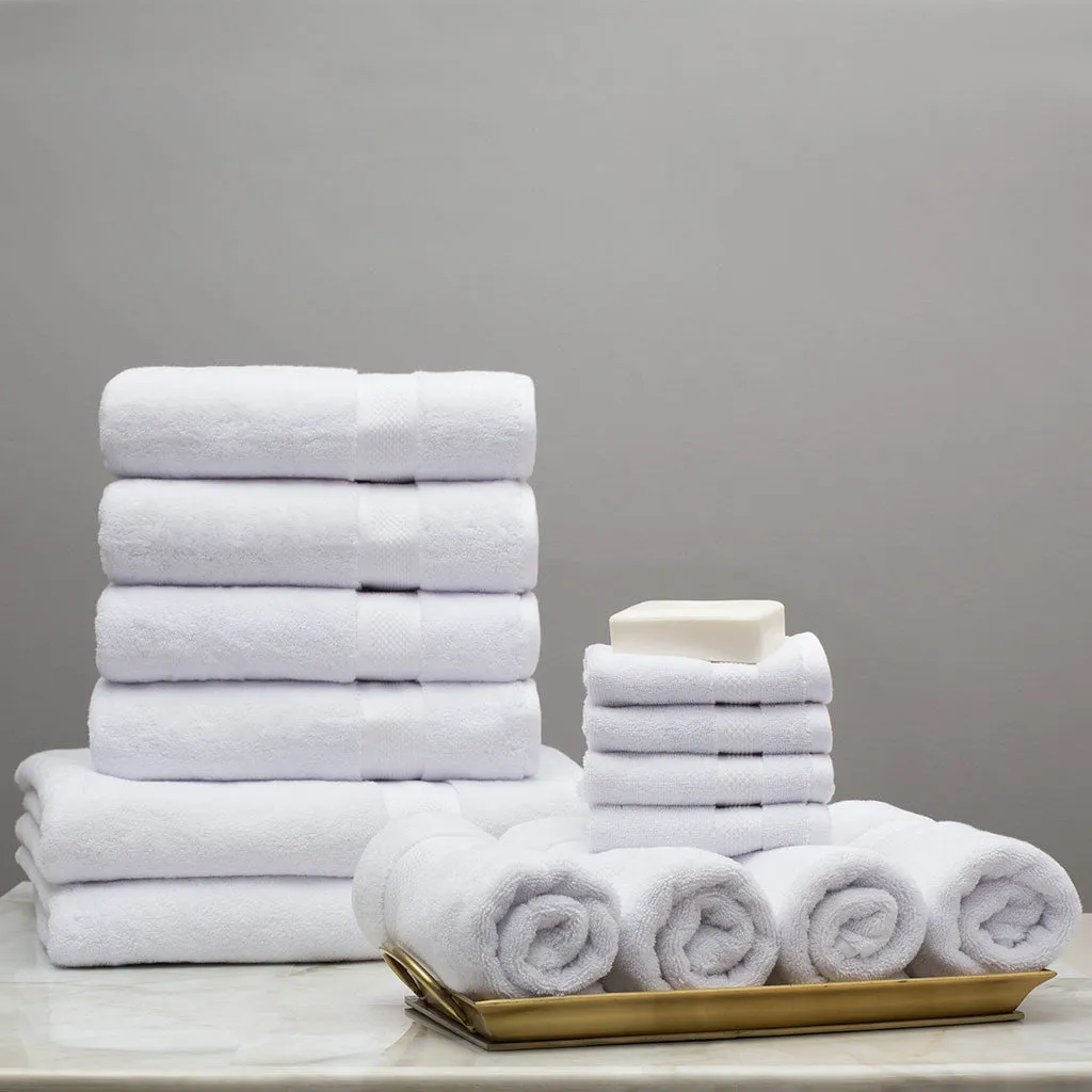 Classic White Towel Resort Bundle (4 Wash   4 Hand   4 Bath Towels   2 Bath Sheets)