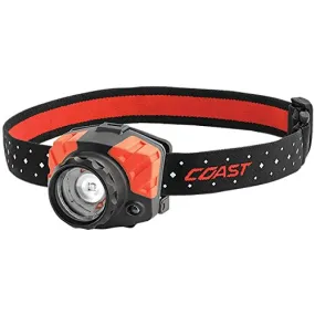 Coast FL85 Dual Color Pure Beam Focusing Headlamp, 615 Lumens, 600' Beam, 3x AAA