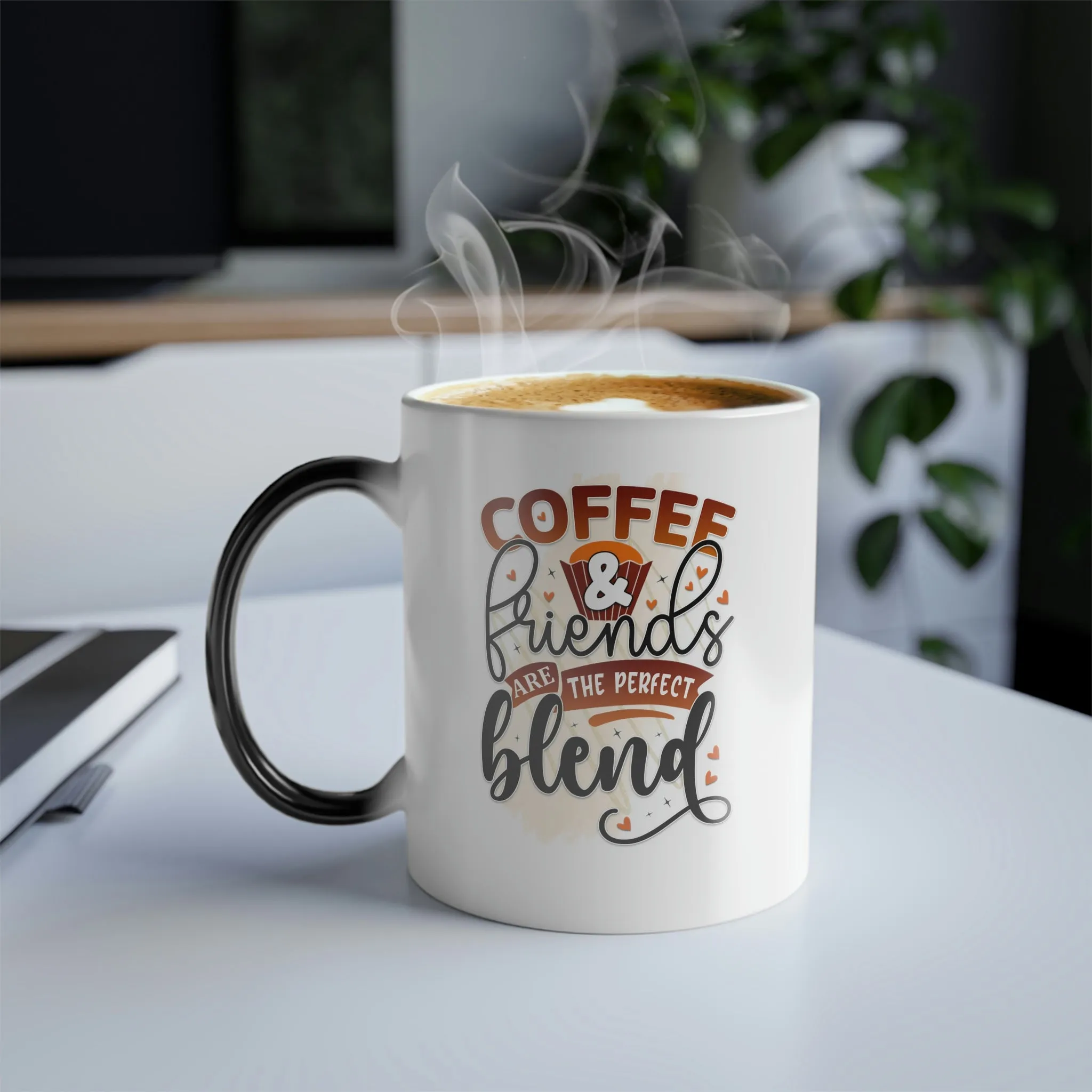 Coffee & friends are the perfect blend 11oz Color Morphing Mug