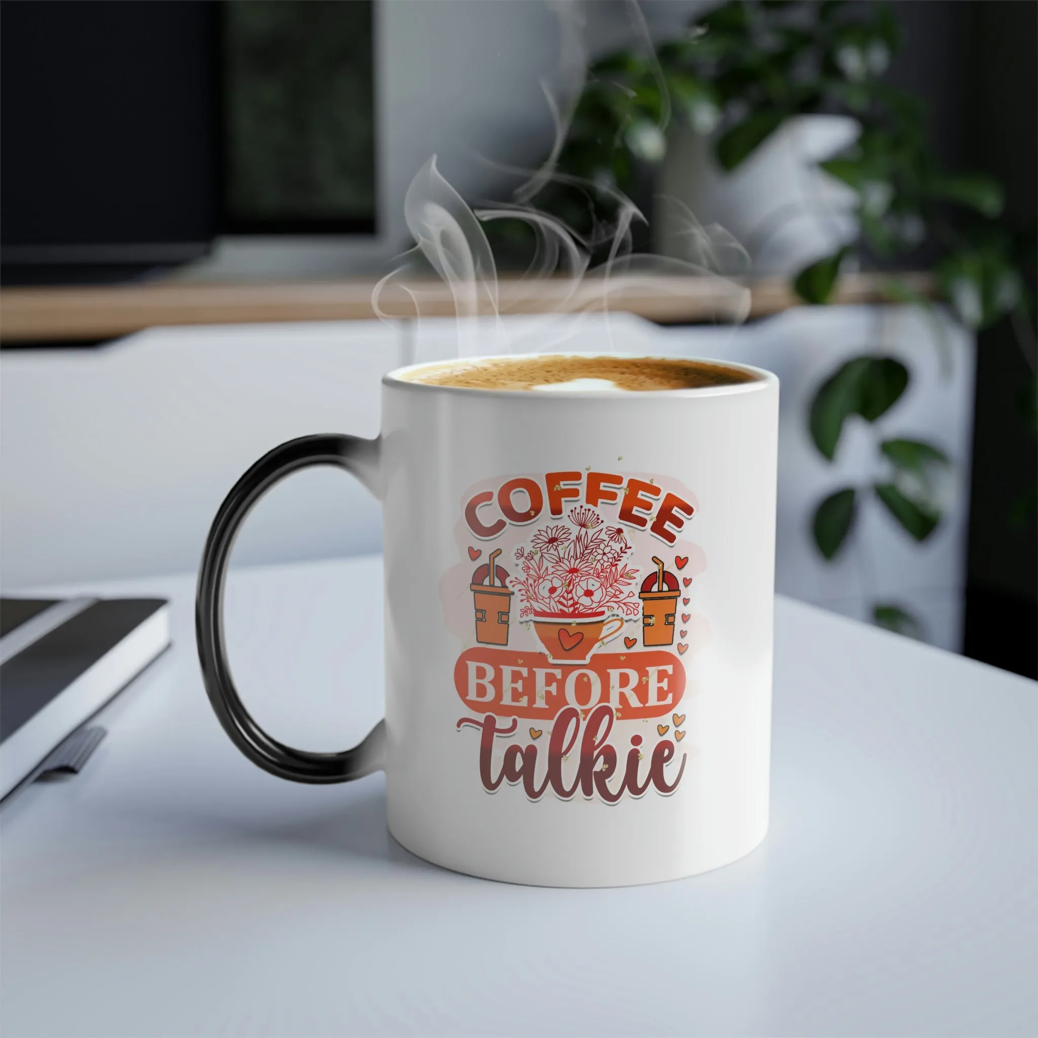 Coffee before talkie 11oz Color Morphing Mug