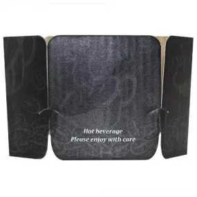 Coffee Sleeves -  Tulip Cup Jackets - Ebony - 1,000 ct